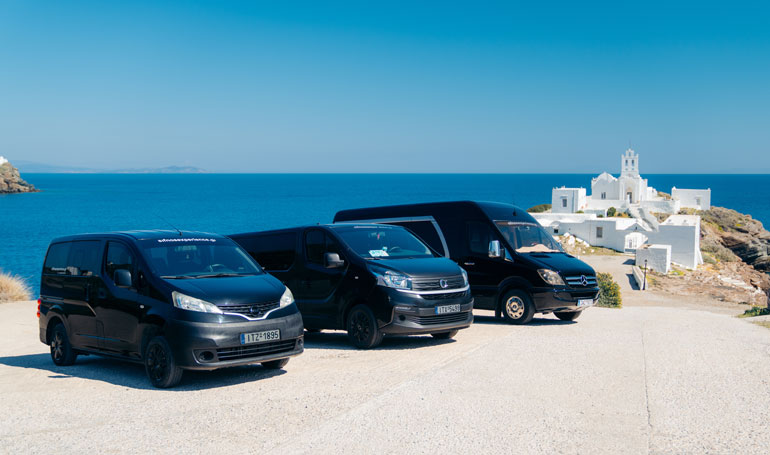 Transfer με βαν στη Σίφνο